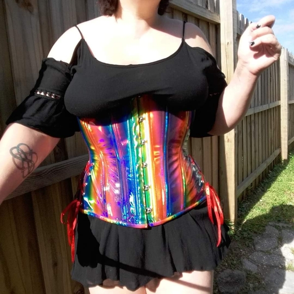 Timeless Trends Rainbow Longline Hourglass Corset 28" - Picture 2 of 5